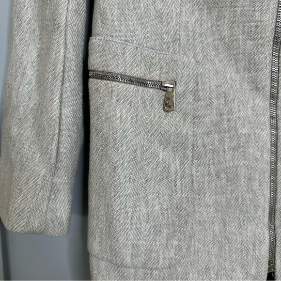 Zara Ladies Grey 3/4 Coat - Picture 6 of 8